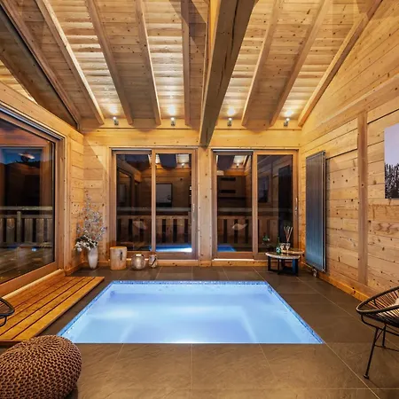 Ysalpe - Vue Montagne Hammam Sauna Jacuzzi Et Salle Cinéma Megève